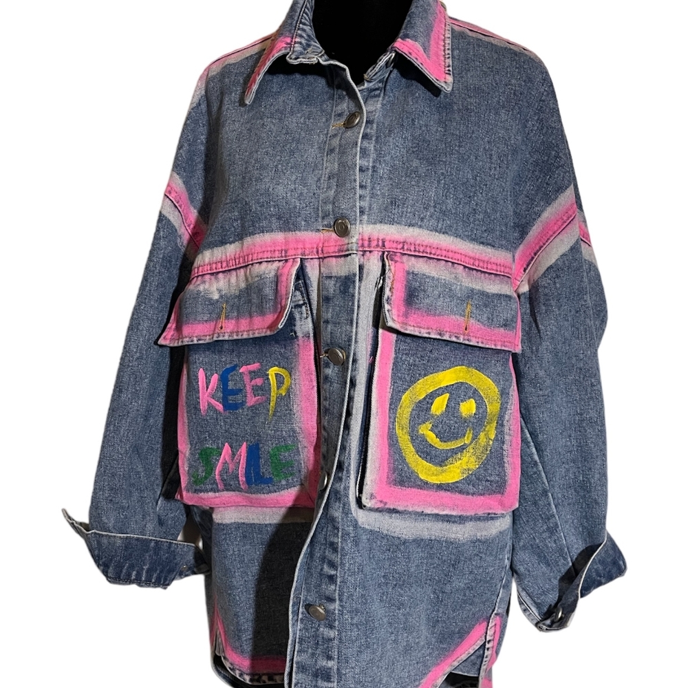 Oversize demin jacket - Picture 2 of 5
